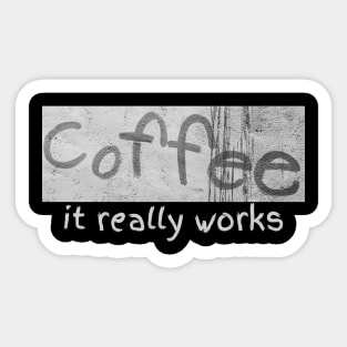 Kaffee it really works - Espressso & Cappuccino Sticker